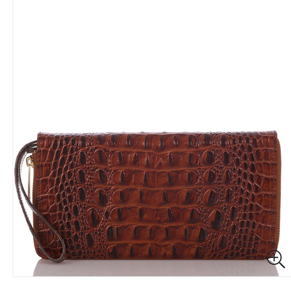 Brahmin Skyler Clutch Wallet/Wristlet- Pecan